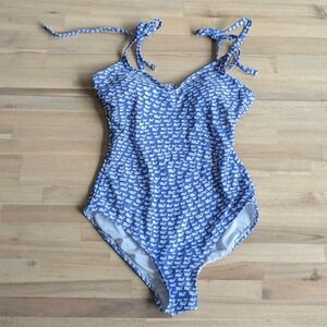 Vineyard Vines for Target Whale Print One Piece Swimsuit Womens Medium